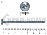 Шуруп с полукруглой головкой DIN7981 4,8х70 Фасовка (150шт)