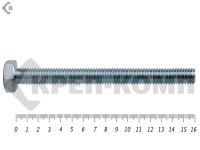 Болт полная резьба, цинк DIN933 10х160 пр.8,8 (3шт) Распродажа