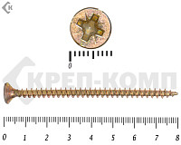 Саморез желтый цинк POZY 5х 80 (1800шт)