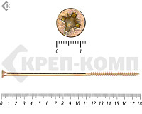 Саморез желтый цинк POZY 6х180 (5шт)