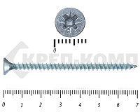 Саморез белый цинк POZY 4х70 (3000шт)