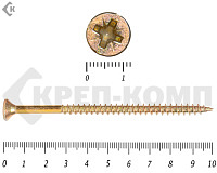 Саморез желтый цинк POZY 6х100 (5шт)